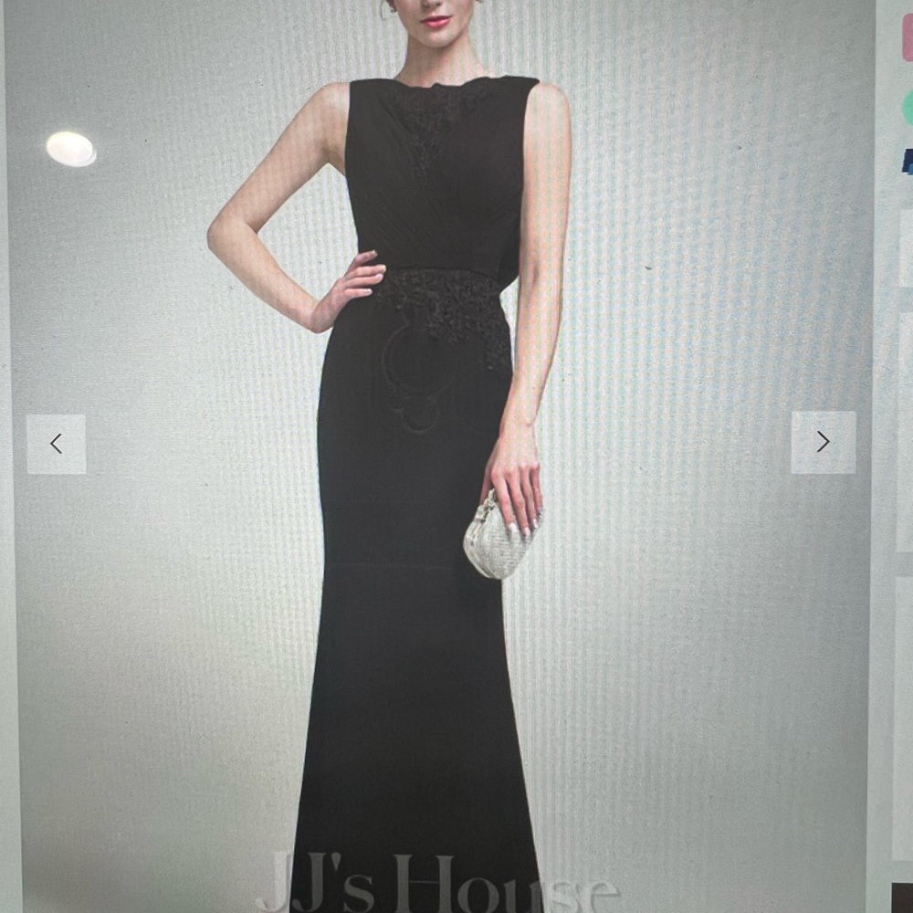Chiffon Lace evening gown with beading and sequins